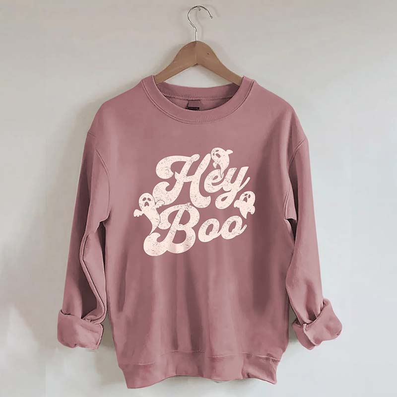 Hey Boo Halloween Sweatshirt