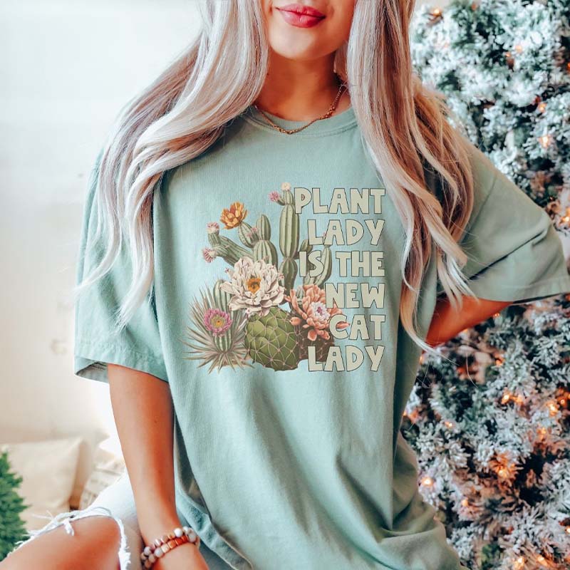 Plant Lady Botanical Cactus Mama T-Shirt