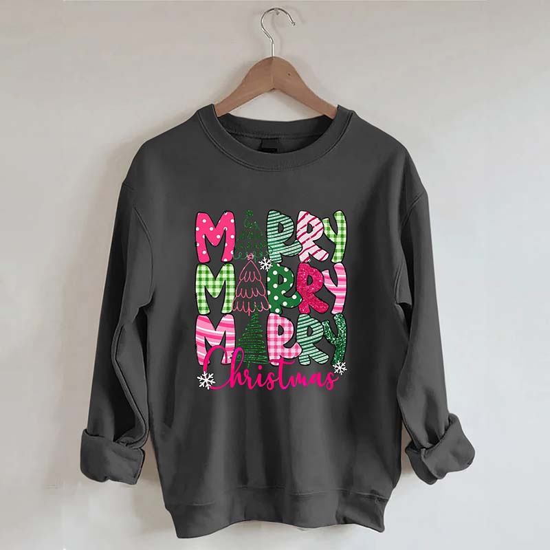 Merry Christmas Snowflake Sweatshirt