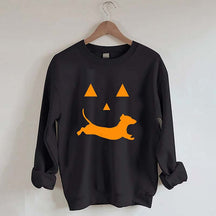 Dachshund And Halloween Sweatshirt