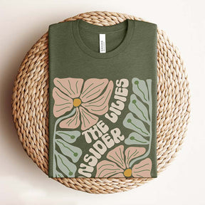 Floral Minimalist Boho Lilies Religious T-Shirt