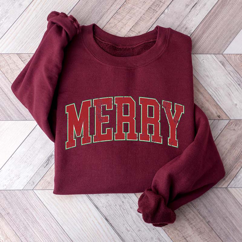 Retro Merry Christmas Sweatshirt