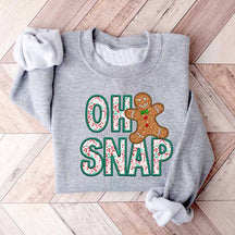 Christmas Oh Snap Gingerbread Sweatshirt