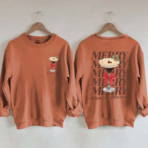 Merry With A Martini Espresso Martini Sweatshirt