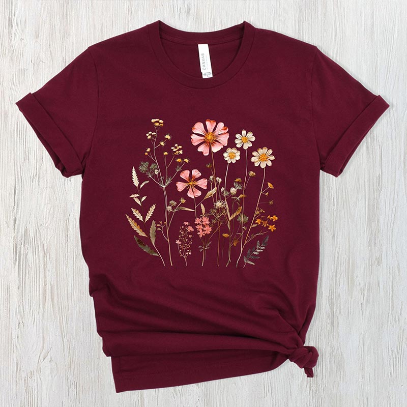 Vintage Wildflower Aesthetic T-Shirt