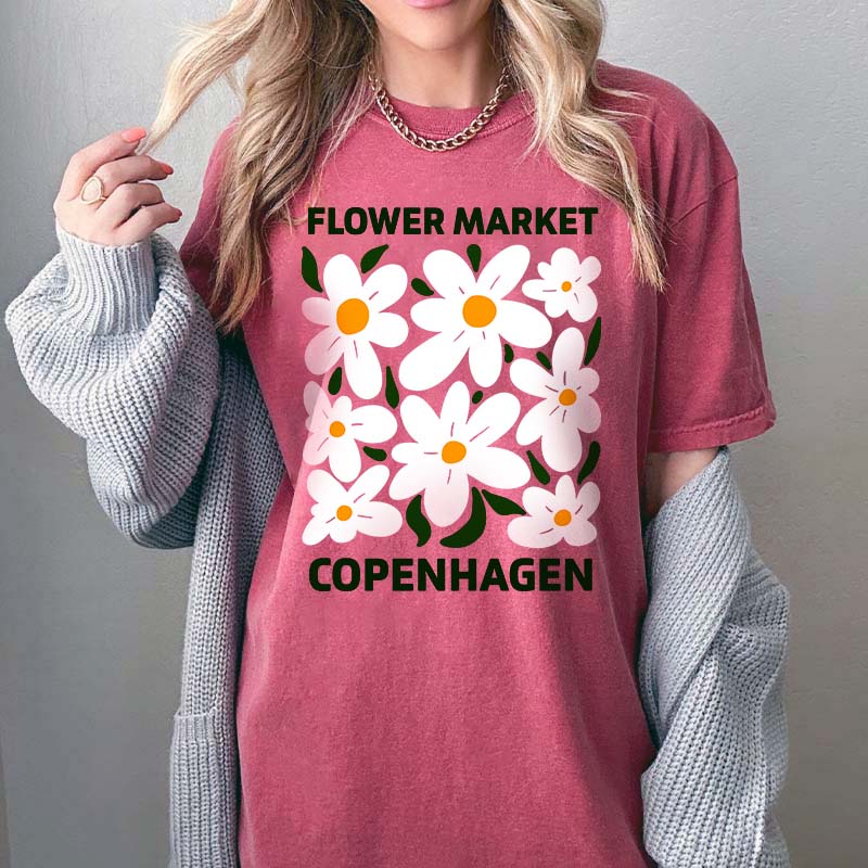 Flower Market Copenhagen Muted Floral T-Shirt