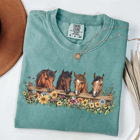 Western Horse Ranch Girl T-Shirt