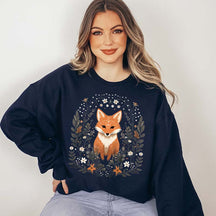 Cute Fox Cottagecore Forest Sweatshirt