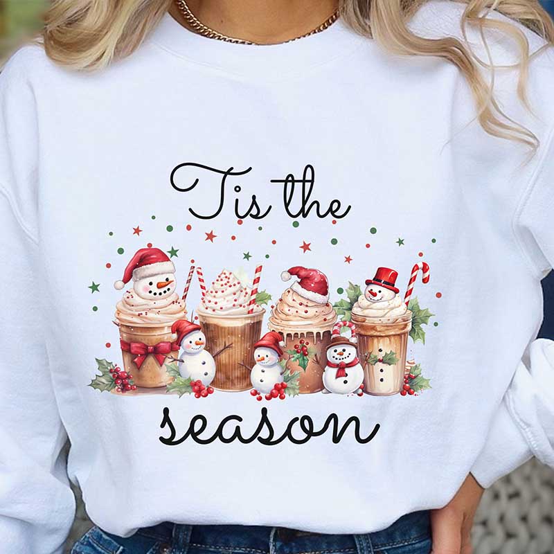 Christmas Snowman Coffee Sweatshirt