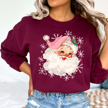 Pink Santa Hat Classic Christmas Sweatshirt