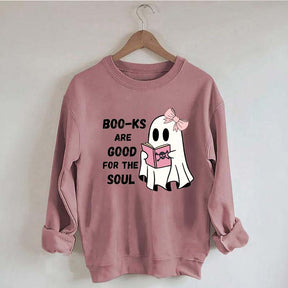 Boo-ks Are Good For The Soul Sweatshirt