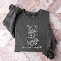 One More Chapter Floral Book Sweatshirt