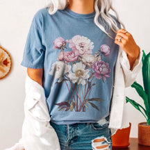 Peony Flower Botanical Gardeners T-Shirt