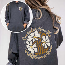 Boho Christian Wildflowers Hoodie