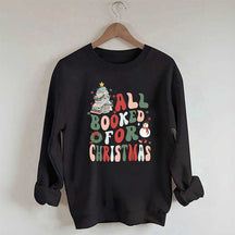 Retro Christmas Book Tree Sweatshirt