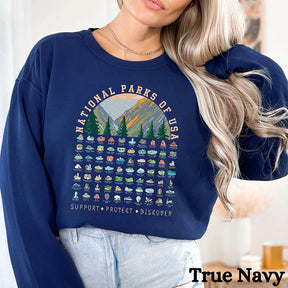 National Parks Camper Hiker Sweatshirt