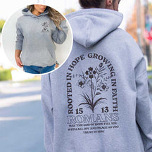 Rooted In Hope Growing In Faith Hoodie