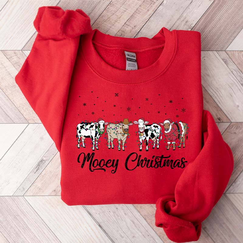 Christmas Cow Lover Sweatshirt