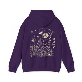 Celestial Flower Witchy Wildflower Hoodie