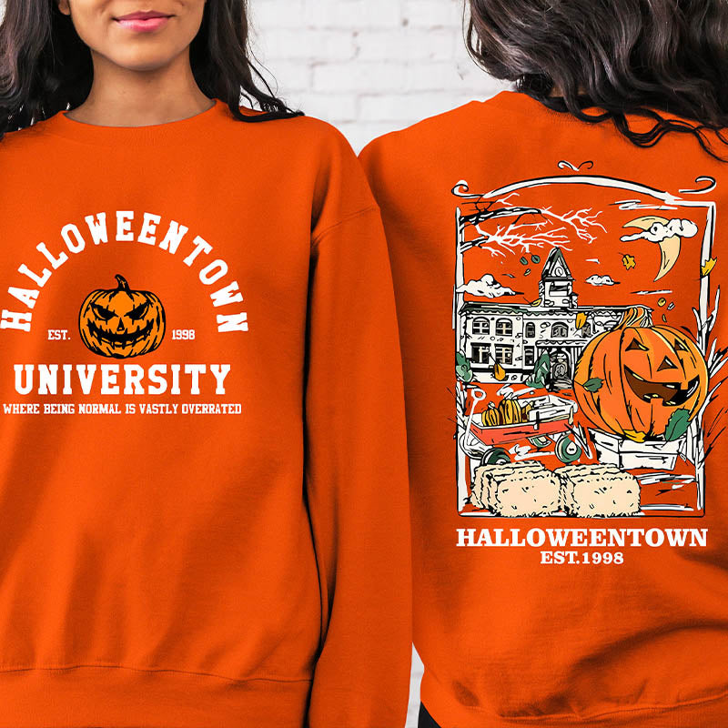 Retro Halloween Pumpkin Horror Sweatshirt