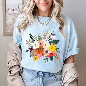 Retro Floral Corsage T-Shirt