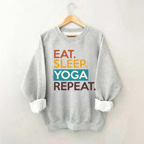 Eat Sleep Yoga Repeat Sweatshirt