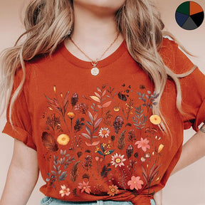 Autumnal Wildflowers Lover T-Shirt