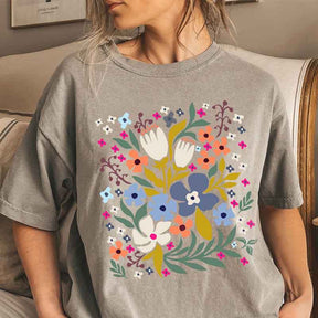 Meadow Floral Boho Hippie T-Shirt