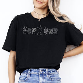 Cats and Plants Lover Gift T-Shirt