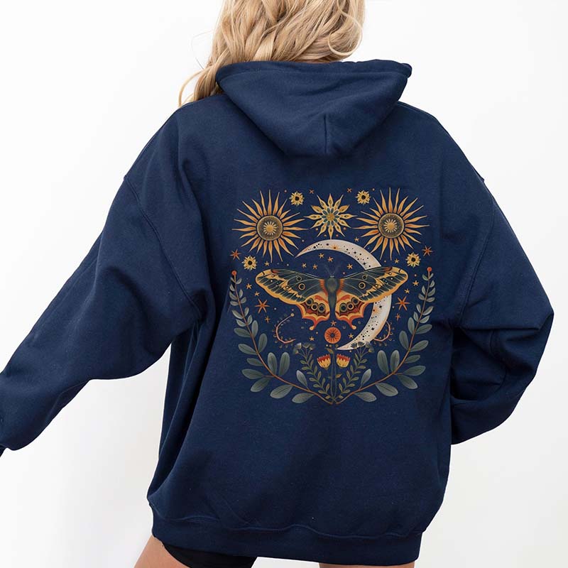 Luna Moth Celestial Hoodie