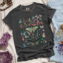 Boho Butterfly Vintage Graphic Whimsigoth T-Shirt