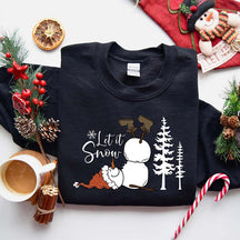 Let it Snow Christmas Snowman Sweatshirt