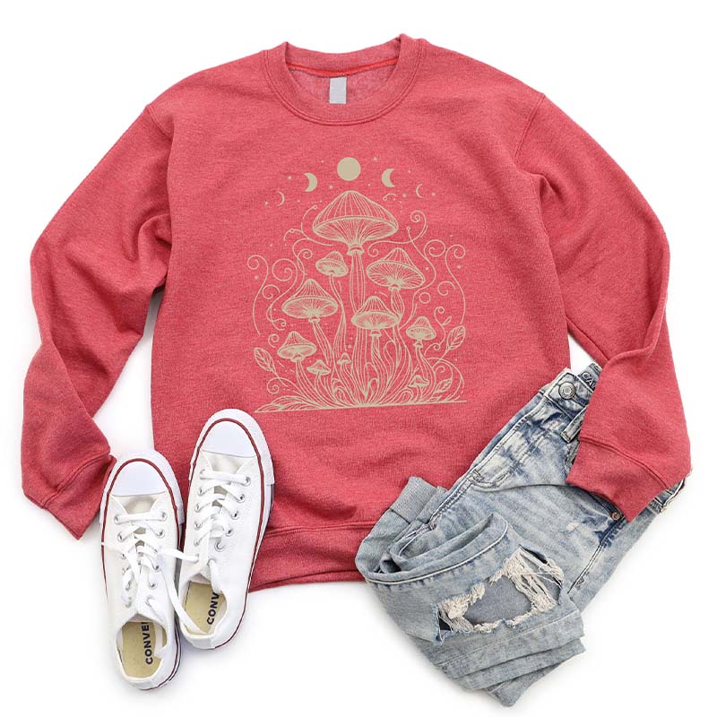 Magic Mushroom Spiritual Moon Sweatshirt