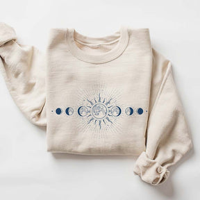 Mystical Moon And Sun Celestial Sweatshirt