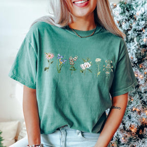 Spring Comfort Colors Wildflowers T-Shirt