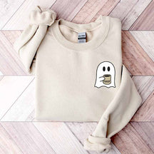 Cute Spooky Coffee Halloween Party Sweatshirt