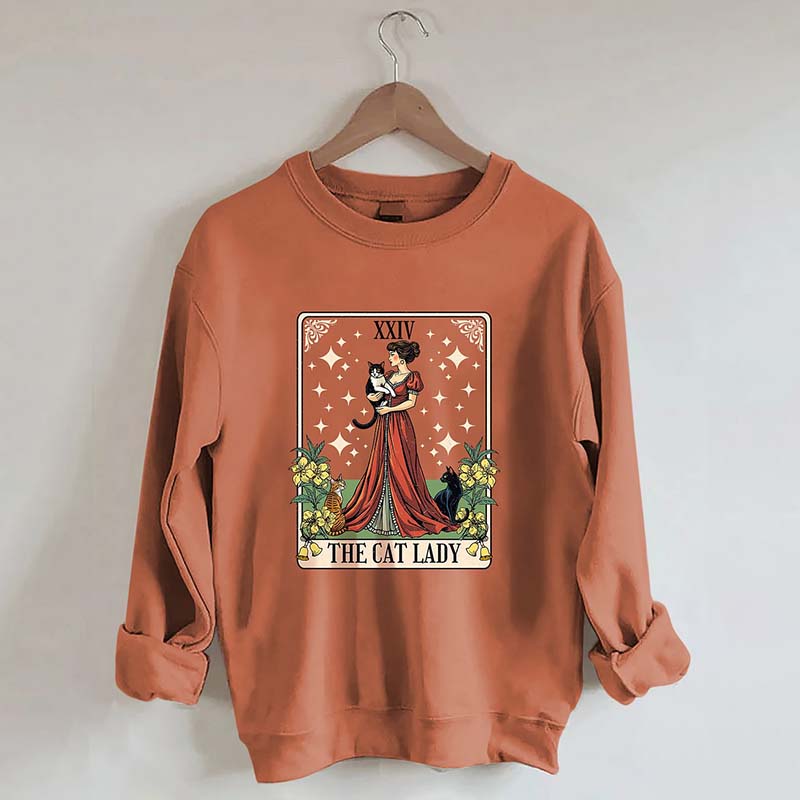 Cat Lady Tarot Card Sweatshirt