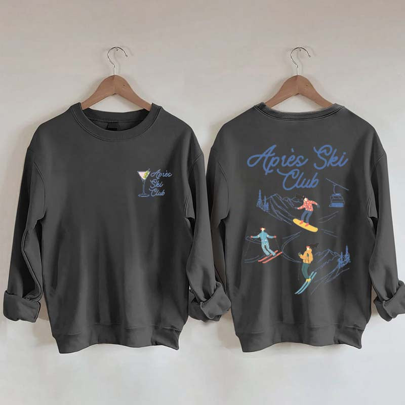 Retro Apres Ski Cute Adventure Sweatshirt