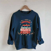 All I Want For Christmas Book Sweatshirt