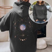 Witchy Moon Phase Celestial Hoodie