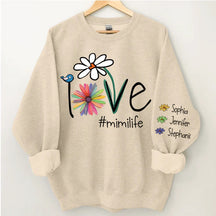 Love Mimi Life Flower Sweatshirt