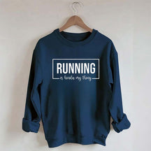 Running Track Funny Sweatshirt