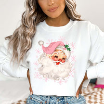 Pink Santa Hat Classic Christmas Sweatshirt