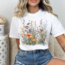 Wildflower Boho Cottagecore Vintage T-Shirt