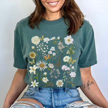 Wildflowers Botanical Nature Lover T-Shirt