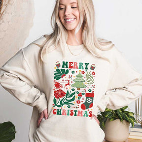 Cute Merry Christmas Holiday Sweatshirt