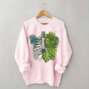 Skeleton Plant Body Sweatshirt