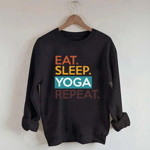 Eat Sleep Yoga Repeat Sweatshirt