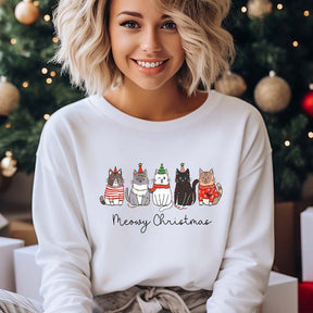 Meowy Christmas Happy Cat Year Sweatshirt