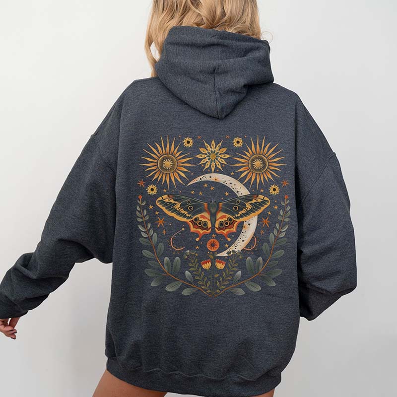 Luna Moth Celestial Hoodie